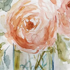 Kirklands Home Cabbage Roses I & II Canvas Art Prints, Set of 2