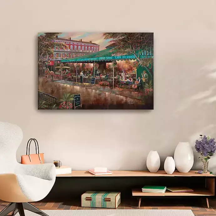 Outlet Kirklands Home Café du Monde Canvas Art Print, 36x24 in.