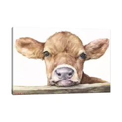 Discount Kirklands Home Calf Giclee Canvas Art Print, 40x26 Brown