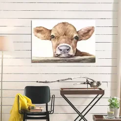 Discount Kirklands Home Calf Giclee Canvas Art Print, 40x26 Brown