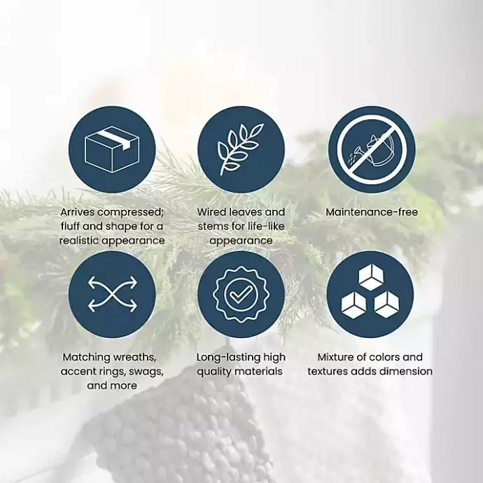 Clearance Kirklands Home Cali Eucalyptus Garland Green