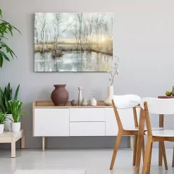 Kirklands Home Calm Reflection Canvas Art Print Blue