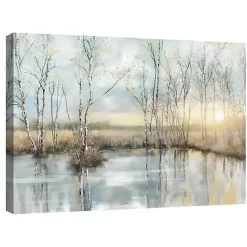 Kirklands Home Calm Reflection Canvas Art Print Blue