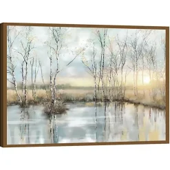 Clearance Kirklands Home Calm Reflection Framed Canvas Art Print