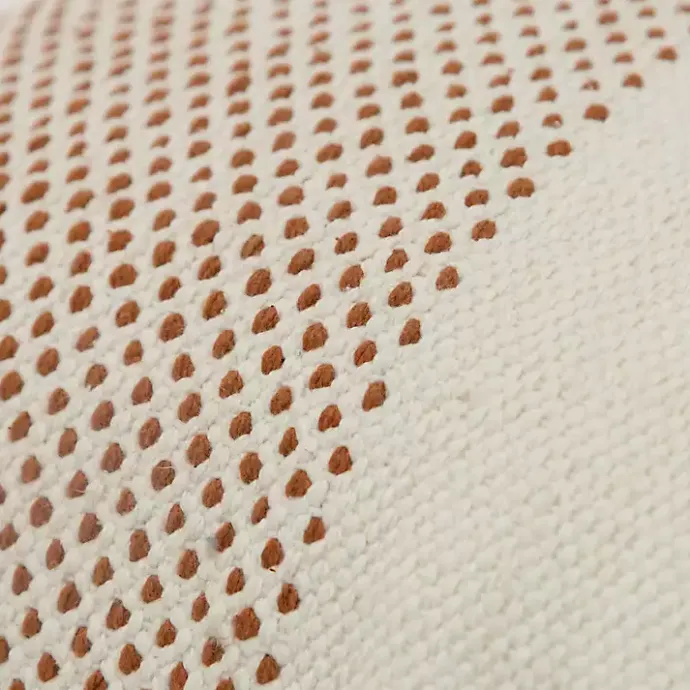 Discount Kirklands Home Camel Dotted Colorblock Throw Pillow