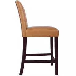 New Kirklands Home Camel Faux Leather Jeremy Counter Stools, Set of 2 Brown