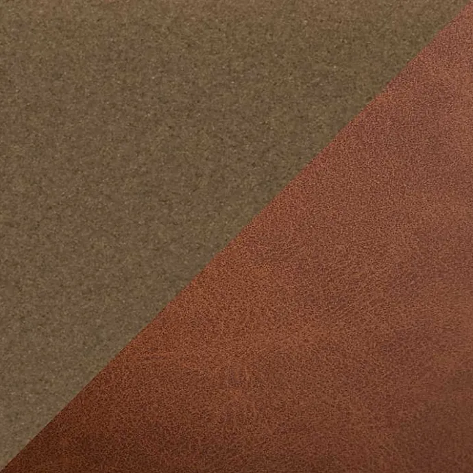 New Kirklands Home Camel Faux Leather Scooped Accent Chairs, Set of 2 Brown