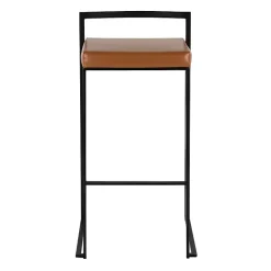 Best Kirklands Home Camel Faux Leather Stackable Bar Stools, Set of 2 Tan