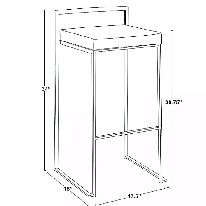 Best Kirklands Home Camel Faux Leather Stackable Bar Stools, Set of 2 Tan