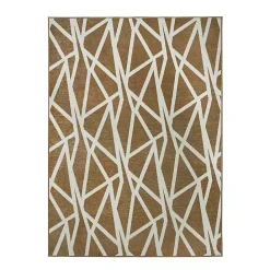 Sale Kirklands Home Camel Intersections Washable Area Rug, 5x7