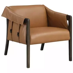 Hot Kirklands Home Camel Parkfield Faux Leather Accent Chair Brown