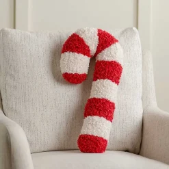 Clearance Kirklands Home Candy Cane Shaped Pillow