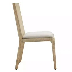 Best Kirklands Home Cane Back Upholstered Wood Dining Chairs, Set of 2 Tan