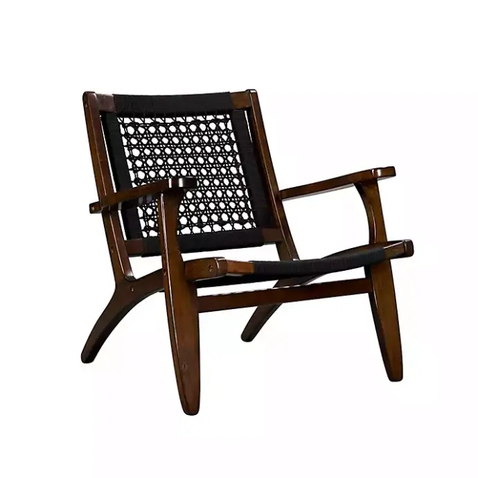 Best Kirklands Home Cappuccino Woven Accent Chair Black
