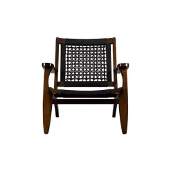 Best Kirklands Home Cappuccino Woven Accent Chair Black