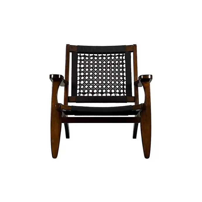Best Kirklands Home Cappuccino Woven Accent Chair Black