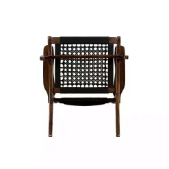 Best Kirklands Home Cappuccino Woven Accent Chair Black