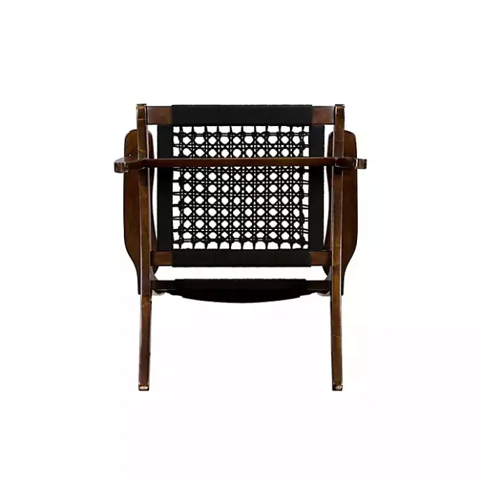 Best Kirklands Home Cappuccino Woven Accent Chair Black