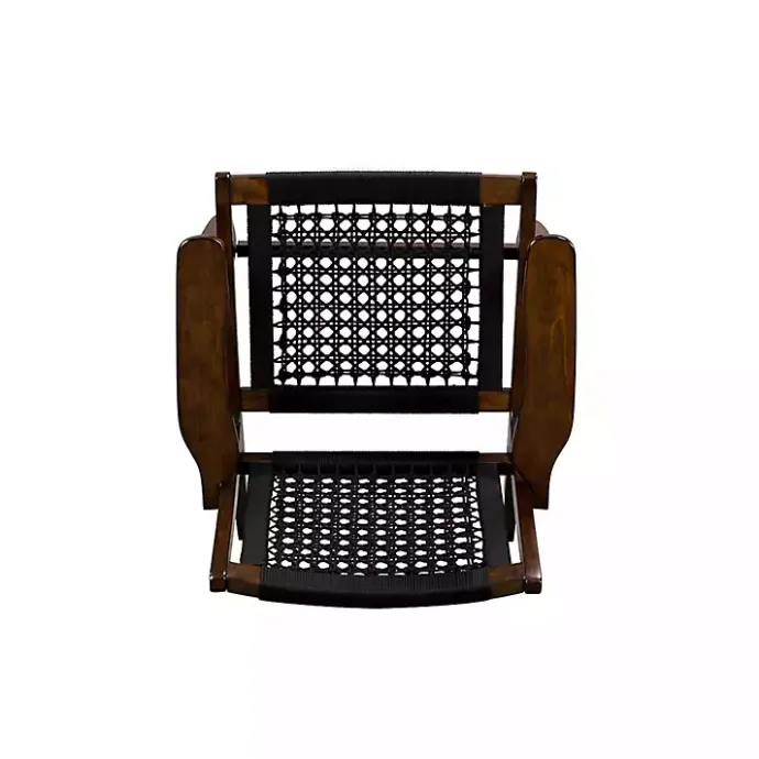 Best Kirklands Home Cappuccino Woven Accent Chair Black