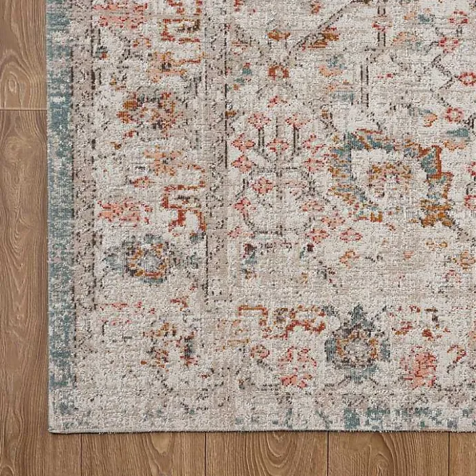 Best Kirklands Home Caramel Botanical Indoor/Outdoor Area Rug, 7x9