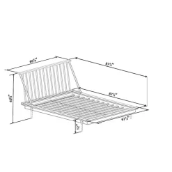 New Kirklands Home Caramel Mid-Century Modern Queen Bed Frame Brown