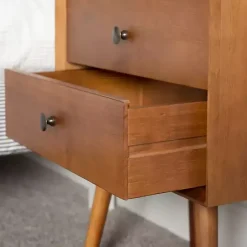 Sale Kirklands Home Caramel Mid-Century Nightstand Brown