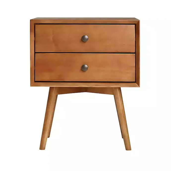 Sale Kirklands Home Caramel Mid-Century Nightstand Brown