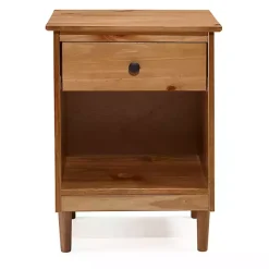 Sale Kirklands Home Caramel One-Drawer Wood Nightstand Brown