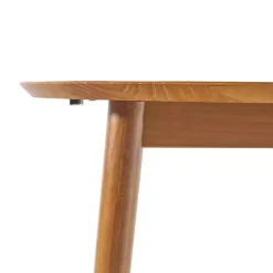 Online Kirklands Home Caramel Wood Oval Dining Table with Leaf Tan