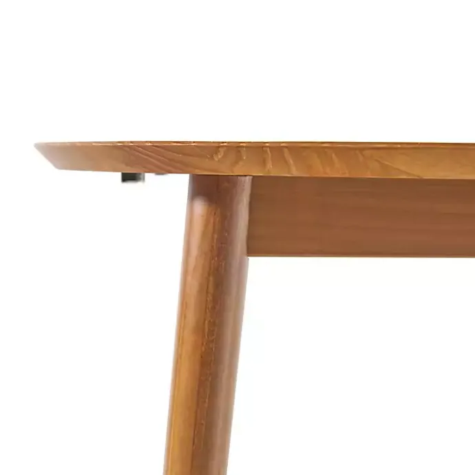 Online Kirklands Home Caramel Wood Oval Dining Table with Leaf Tan