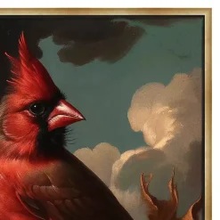 Clearance Kirklands Home Cardinal Floral Dutch Framed Canvas Art Print