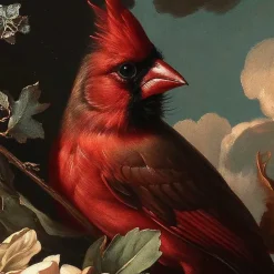 Clearance Kirklands Home Cardinal Floral Dutch Framed Canvas Art Print