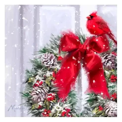 Best Kirklands Home Cardinal on a Wreath Canvas Art Print