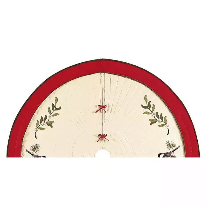 Online Kirklands Home Cardinals and Holly Christmas Tree Skirt
