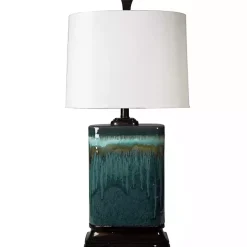 Best Kirklands Home Carolina Blue Ceramic Table Lamp White