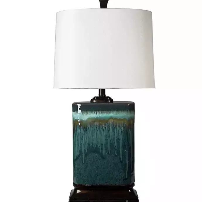 Best Kirklands Home Carolina Blue Ceramic Table Lamp White