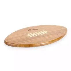 Best Kirklands Home Carolina Panthers Bamboo Football Cutting Board Tan