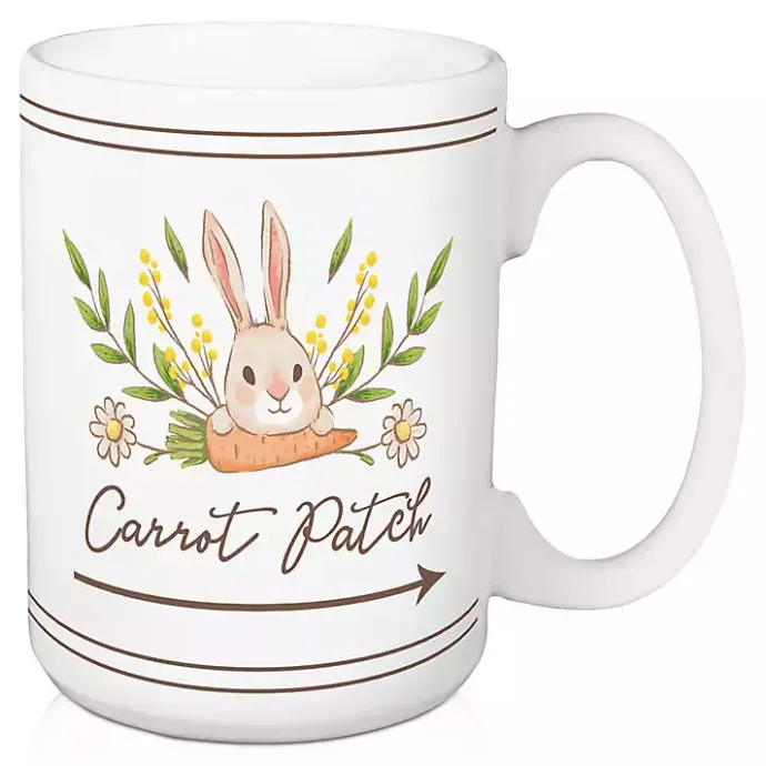 Sale Kirklands Home Carrot Patch Easter Mugs, Set of 2