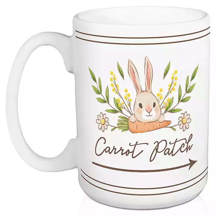 Sale Kirklands Home Carrot Patch Easter Mugs, Set of 2
