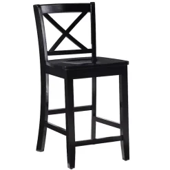 Best Kirklands Home Carter X-Back Counter Stool Black