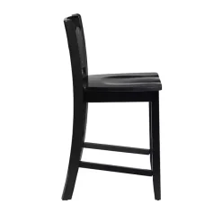 Best Kirklands Home Carter X-Back Counter Stool Black