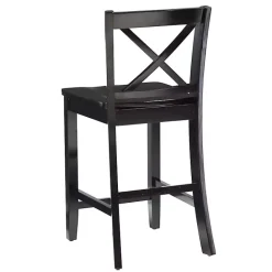 Best Kirklands Home Carter X-Back Counter Stool Black