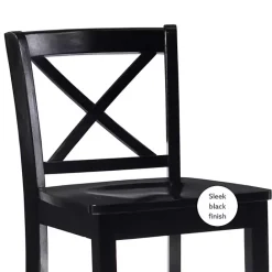 Best Kirklands Home Carter X-Back Counter Stool Black