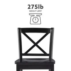 Best Kirklands Home Carter X-Back Counter Stool Black