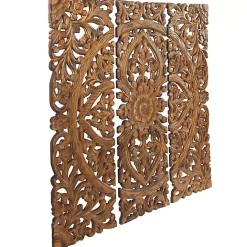 Online Kirklands Home Carved Mahogany 3-pc. Triptych Wall Panels Gold