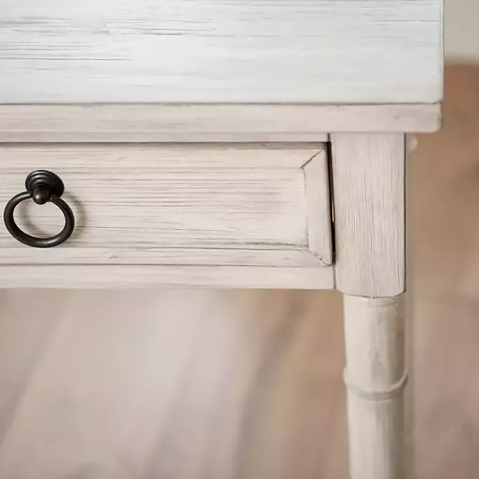 Best Kirklands Home Casey Cream 3-Drawer Console Table Ivory