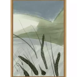 New Kirklands Home Cattail Abstract Framed Canvas Art Print
