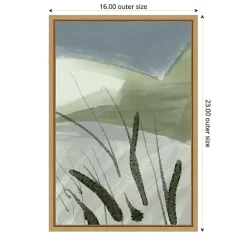 New Kirklands Home Cattail Abstract Framed Canvas Art Print
