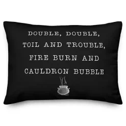 Outlet Kirklands Home Cauldron Bubble Throw Pillow Black