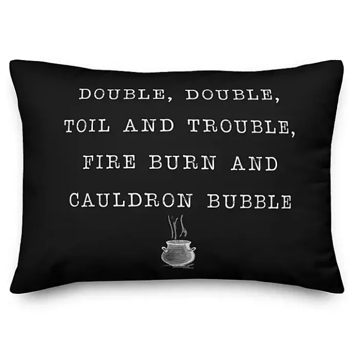 Outlet Kirklands Home Cauldron Bubble Throw Pillow Black
